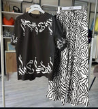 Stylish Printed Night Suit - 2 Pcs Set for Comfortable Sleep