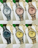 Stylish Women's Quartz Watch - Water Resistant - 1 Pc Silver Chain Strap